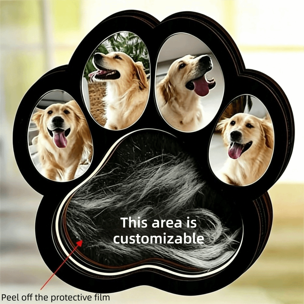 Photographic Memory - Wooden Pet Fur Keepsake Box Removable