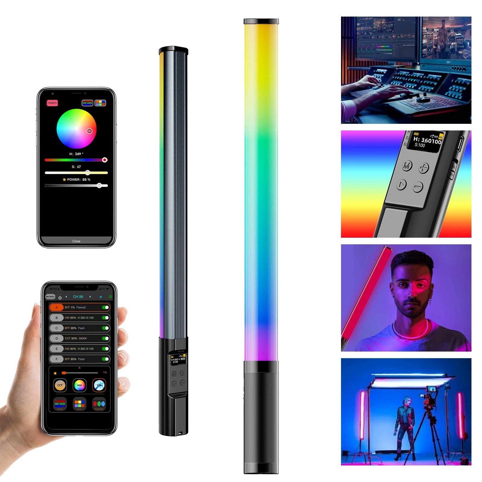 Photography Videos Free - RGB Photography Light Wand Handheld LED