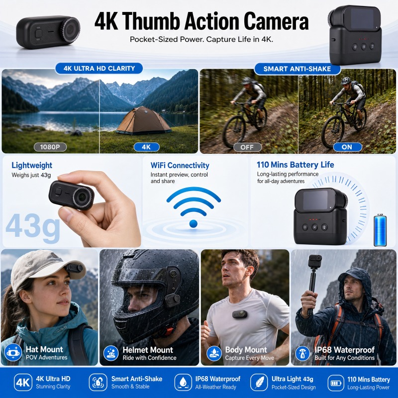 APEX Action 4K Camera  Mini PO - Photographic Memory recension och pris