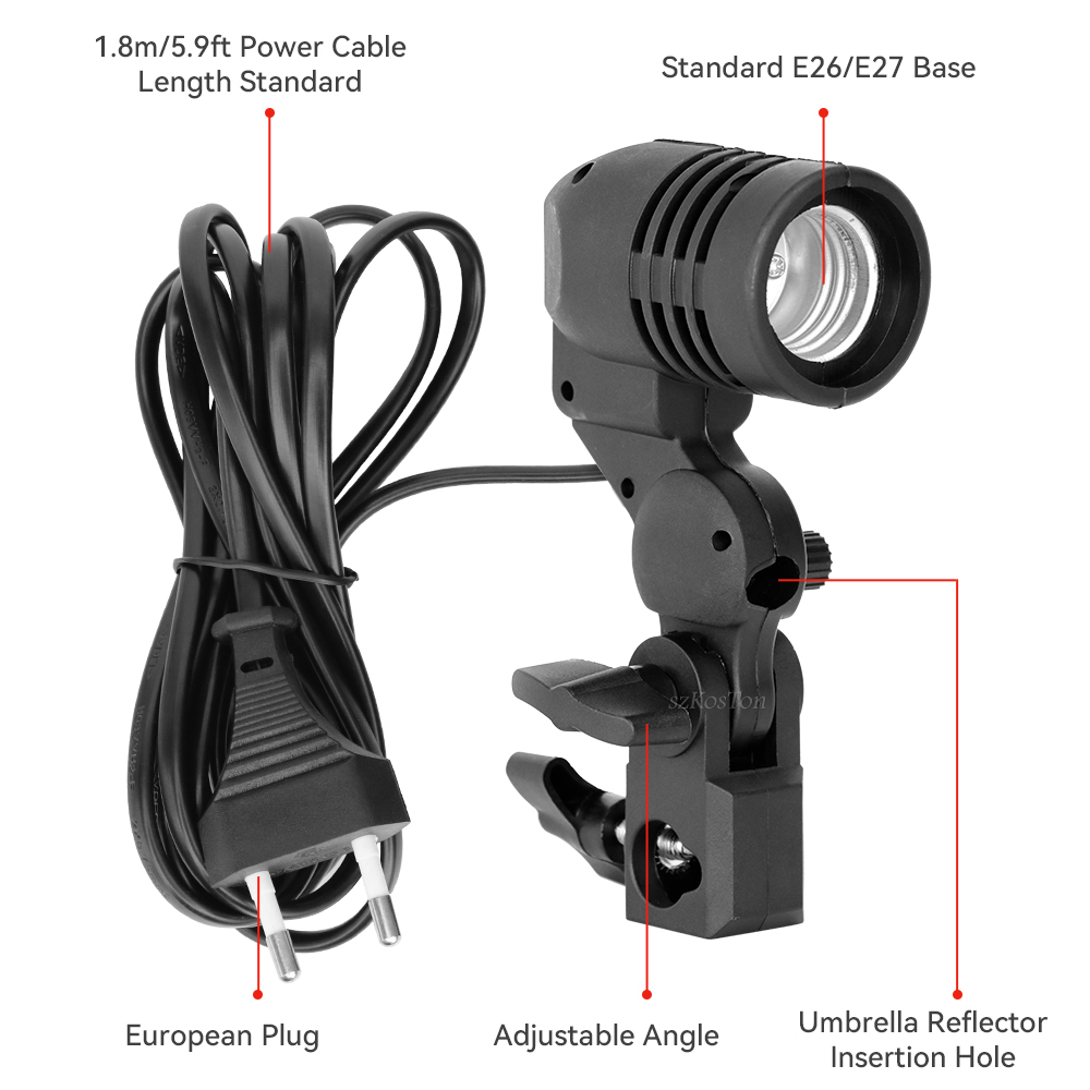 Single Head Bulb Holder E27 So - Photography Umbrella recension och pris